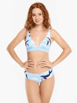 Lustige Nahtlose Hipster-Höschen Für Damen Wale In Den Wolken -Dedoles D W UN THB C PD 1684 5