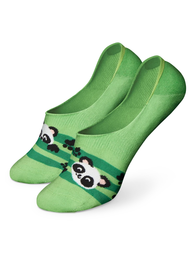 Lustige No-Show-Socken Panda Und Streifen 3 Lustige No-Show-Socken Panda Und Streifen