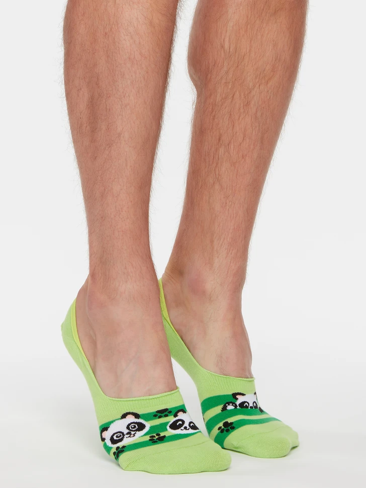 Lustige No-Show-Socken Panda Und Streifen 4 Lustige No-Show-Socken Panda Und Streifen – Bild 2