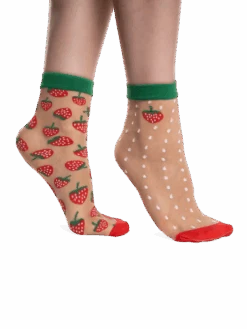 Lustige Nylonsocken Erdbeere -Dedoles DRNS1050 2