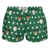 Lustige Damenshorts Weihnachtsmann Und Rudolph