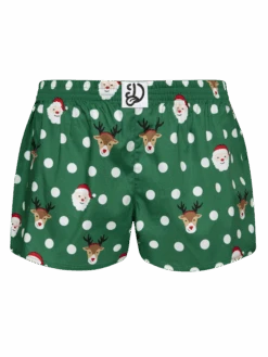 Lustige Damenshorts Weihnachtsmann Und Rudolph