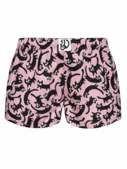 Lustige Damenshorts Rosa Katzen