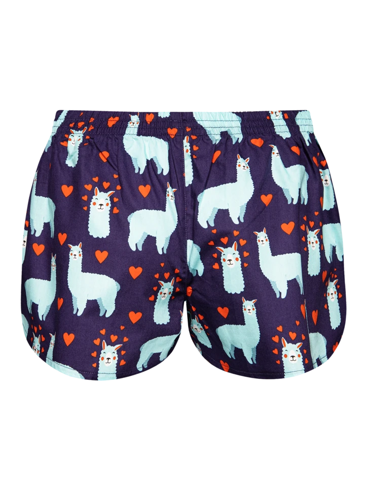 Lustige Damenshorts Lama Und Herzen 4 Lustige Damenshorts Lama Und Herzen – Bild 2