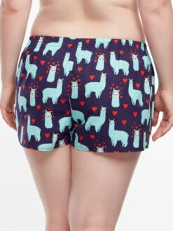 Lustige Damenshorts Lama Und Herzen 12 Lustige Damenshorts Lama Und Herzen -Dedoles DWLB1318 4