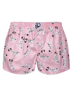 Lustige Damenshorts Rosa Dalmatiner