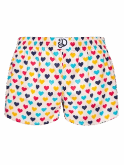 Lustige Damenshorts Bunte Herzen