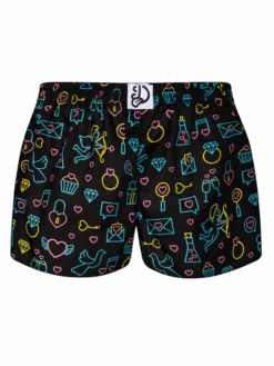 Lustige Damenshorts Neon-Liebe