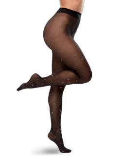 Lustige Nylonstrumpfhosen Glitzernde Punkte