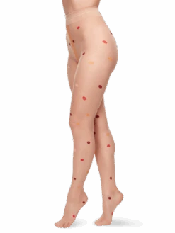 Lustige Nylonstrumpfhosen Kleine Punkte