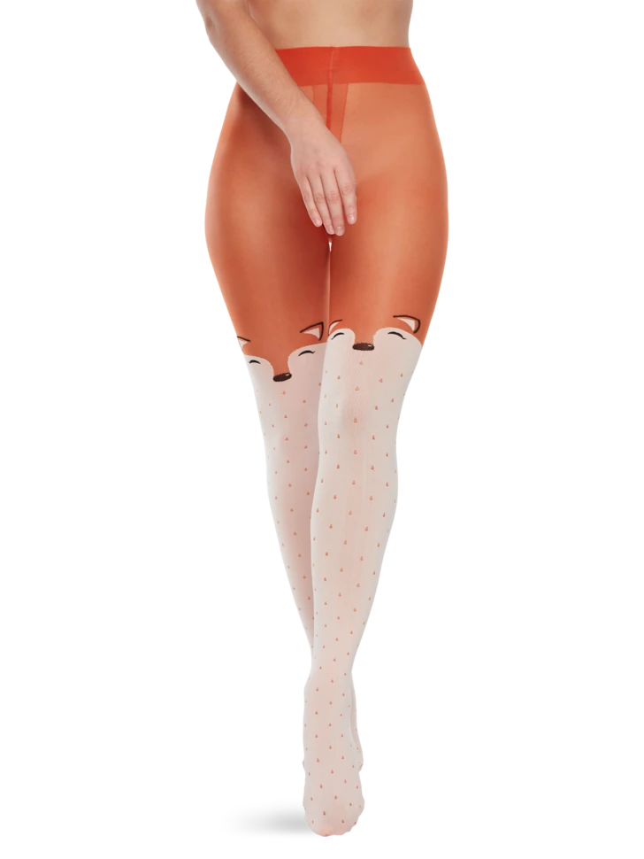 Lustige Nylonstrumpfhosen Glücklicher Fuchs 3 Lustige Nylonstrumpfhosen Glücklicher Fuchs