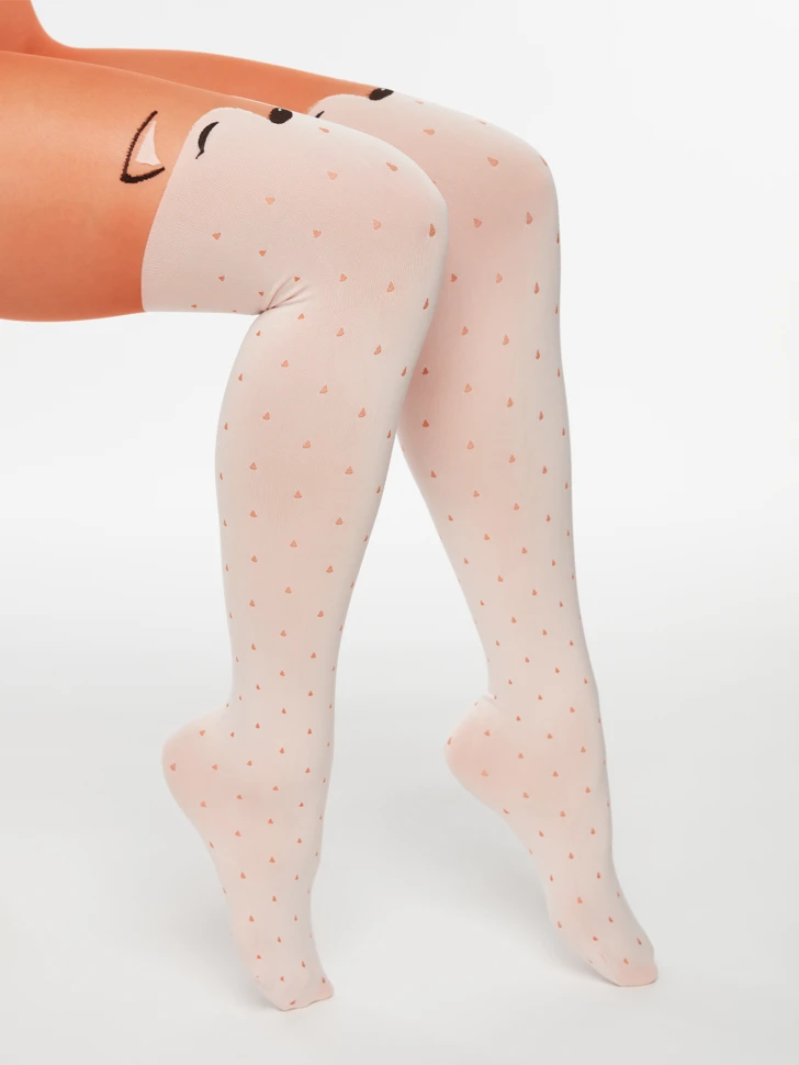 Lustige Nylonstrumpfhosen Glücklicher Fuchs 5 Lustige Nylonstrumpfhosen Glücklicher Fuchs – Bild 3
