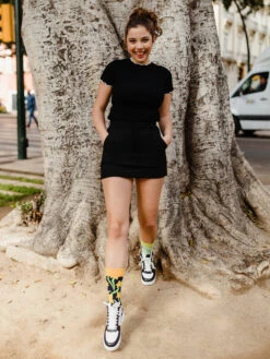 Lustige Socken Aus Recycelter Baumwolle Narzissen -Dedoles Daffodils 1