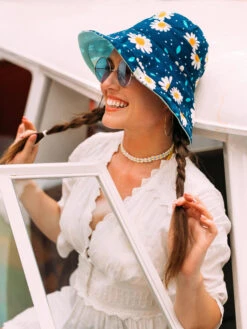 Lustiger Fischerhut Für Damen Gänseblümchen -Dedoles Daisy Blossom 3