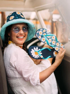 Lustiger Fischerhut Für Damen Gänseblümchen -Dedoles Daisy Blossom 6