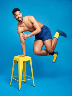 Dunkelblaue Shorts Für Männer -Dedoles Dark Blue Men s Boxer Shorts 3