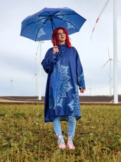 Lustiger Regenmantel Dunkles Mandala -Dedoles Dark Mandala 10