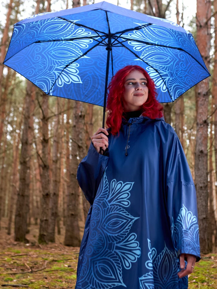 Lustiger Regenschirm Dunkles Mandala 8 Lustiger Regenschirm Dunkles Mandala – Bild 6