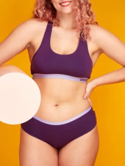 Dunkelviolette Hipster-Damenhöschen -Dedoles Dark Violet Women s Hipster Briefs 3