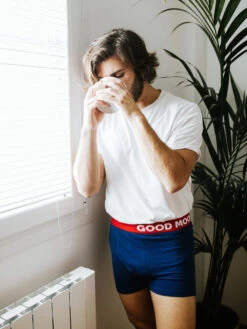 Herren Boxershorts Marineblau 13 Herren Boxershorts Marineblau -Dedoles Dark blue Men s Trunks 1