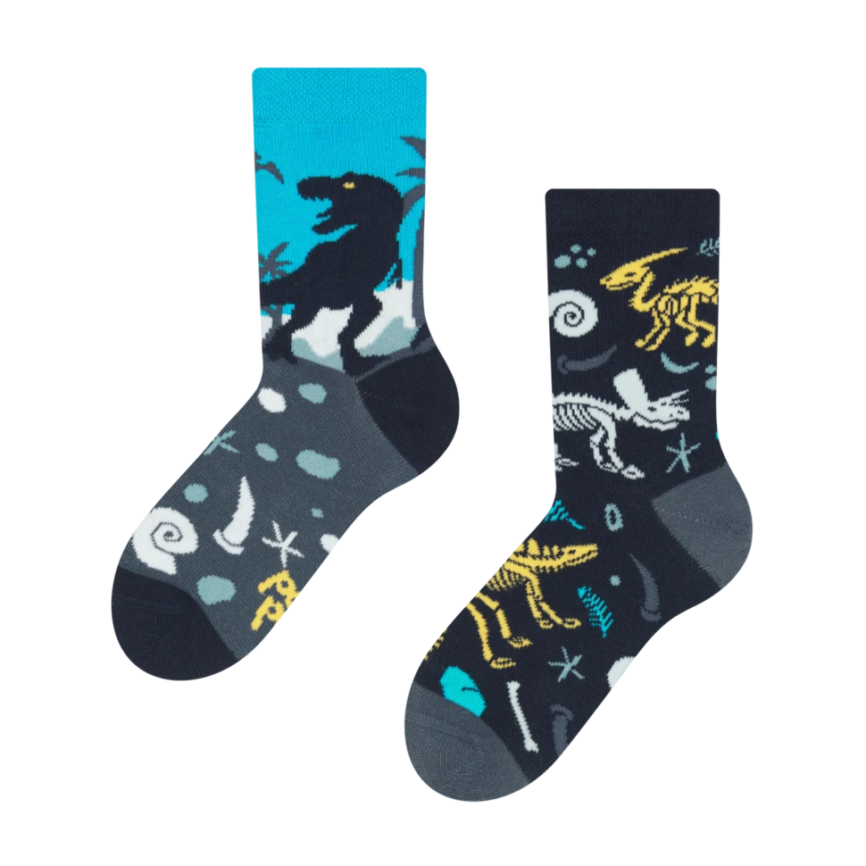 Lustige Kindersocken Dinosaurier 3 Lustige Kindersocken Dinosaurier