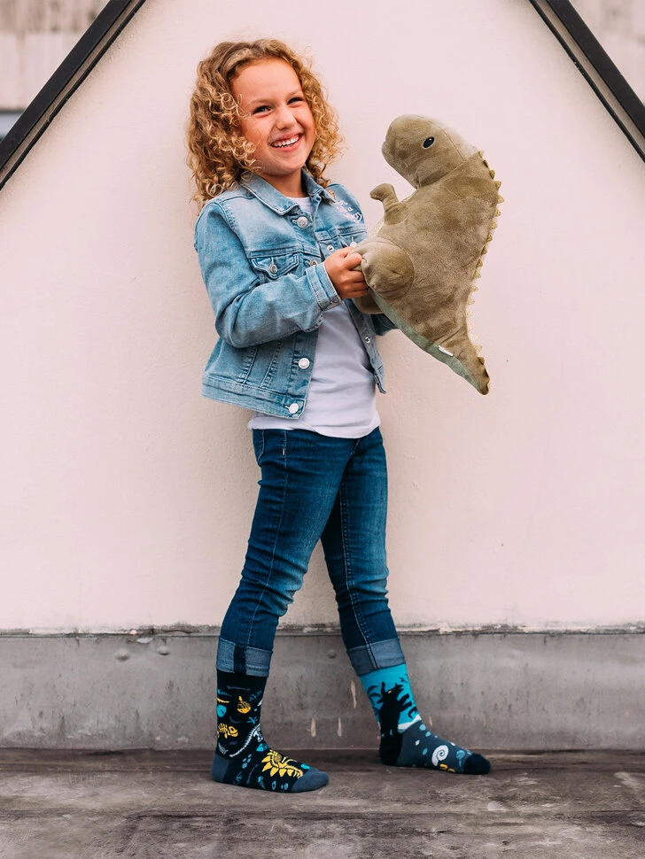 Lustige Kindersocken Dinosaurier 6 Lustige Kindersocken Dinosaurier – Bild 4