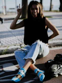 Lustige Knöchelsocken Hunde Und Streifen -Dedoles Dogs Stripes 2 2