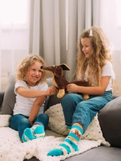 Lustige Kindersocken Hunde Und Streifen -Dedoles Dogs Stripes 2