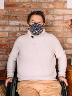 Lustige Antibakterielle Gesichtsmaske Kritzeleien - Größe „Groß“ -Dedoles Doodles 1 1