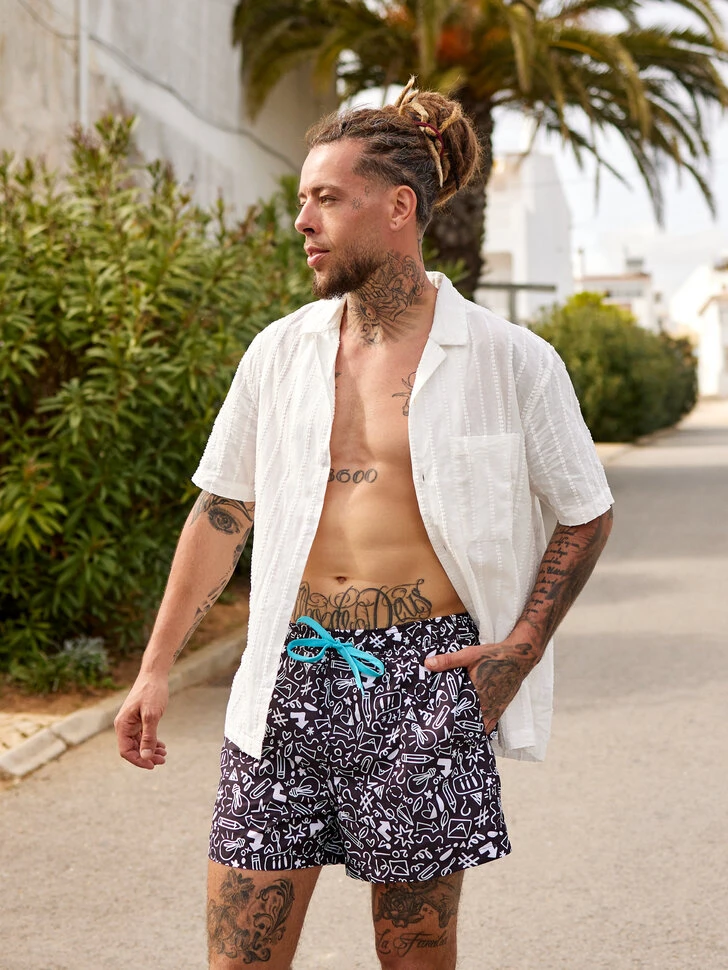 Lustige Badeshorts Für Männer Kritzeleien 10 Lustige Badeshorts Für Männer Kritzeleien – Bild 8