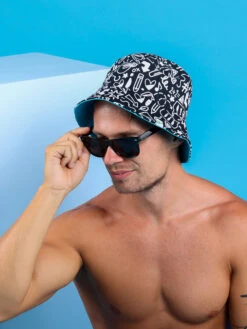 Lustiger Fischerhut Kritzeleien -Dedoles Doodles 4