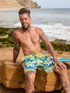 Lustige Badeboxershorts Für Männer Drachenfrucht -Dedoles Dragon Fruit