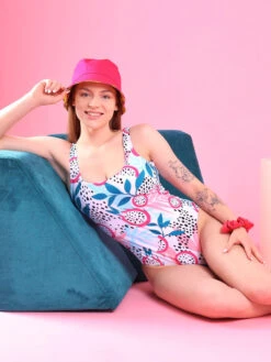 Lustiger Einteiliger Damenbadeanzug Drachenfrucht -Dedoles Dragonfruit 1