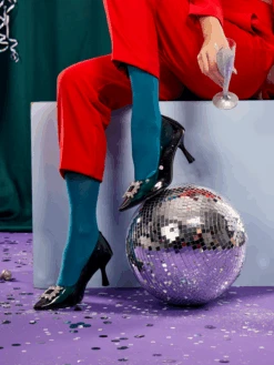 Nylonstrumpfhosen Smaragdgrün -Dedoles Emerald Green 5