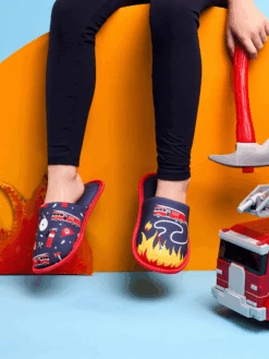 Lustige Hausschuhe Für Kinder Feuerwehrmann -Dedoles Firefighter 4