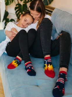 Lustige Knöchelsocken Für Kinder Feuerwehrmann -Dedoles Firefighter 4 1