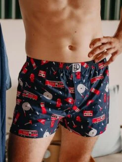 Lustige Shorts Für Männer Feuerwehrmann -Dedoles Firefighter 4