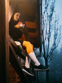 Lustige Überkniestrümpfe Flauschiger Fuchs -Dedoles Fluffy Fox 3