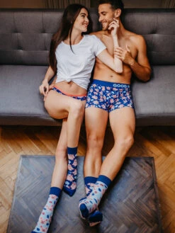 Lustige Boxershorts Für Männer Fliegende Schweinchen -Dedoles Flying Pigs 1 2