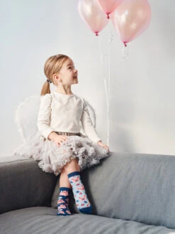 Lustige Kindersocken Fliegende Schweinchen -Dedoles Flying Pigs 3 1