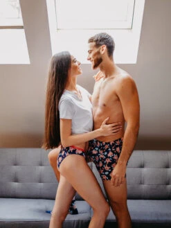 Lustige Shorts Für Männer Fliegende Schweinchen -Dedoles Flying Pigs 3