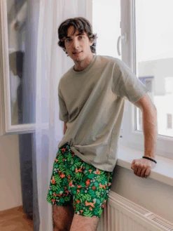 Lustige Shorts Für Männer Waldtiere -Dedoles Forest Animals 3 1