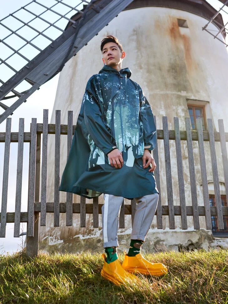 Lustiger Regenmantel Waldhirsch 8 Lustiger Regenmantel Waldhirsch – Bild 6