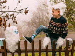 Lustige Warme Socken Für Kinder Wald-Yeti -Dedoles Forest Yeti 3