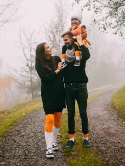 Lustige Überkniestrümpfe Flauschiger Fuchs -Dedoles Fox 3