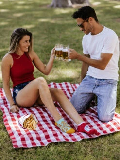 Lustige Sneakersocken Pommes Mit Ketchup -Dedoles French Fries with Ketchup 4 1