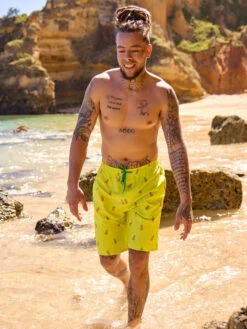 Lustige Badeboxershorts Für Männer Ananas -Dedoles Fresh Pineapple 4