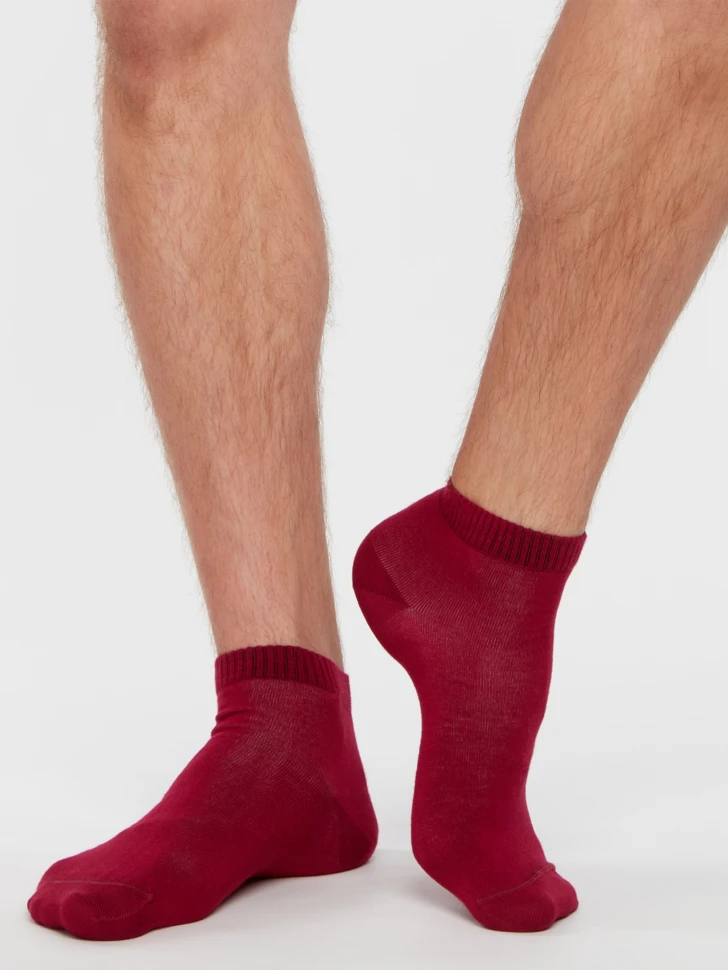 Lila Bambus-Knöchelsocken 4 Lila Bambus-Knöchelsocken – Bild 2