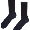 Dunkelblaue Bambussocken Komfort
