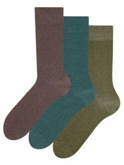 3er-Pack Socken Aus Recycelter Baumwolle Jäger
